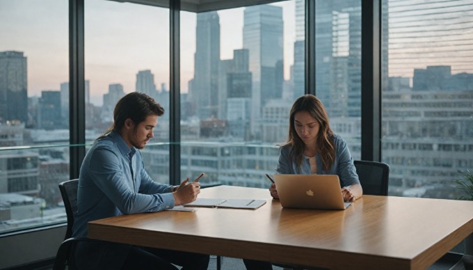 A focused team working on a Magento eCommerce project in a modern office setting.