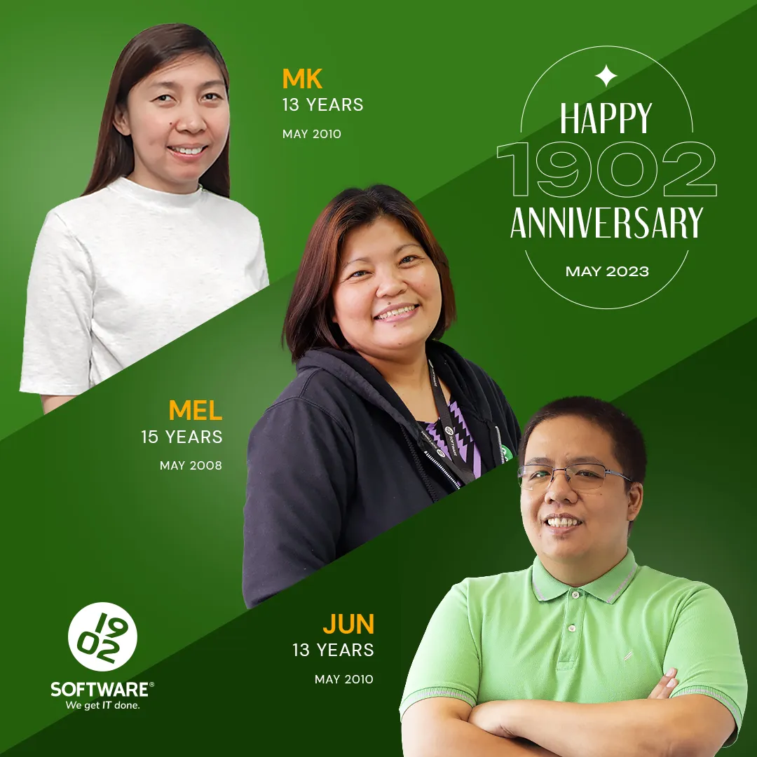 MK 13 years since May 2010, Mel 15 years since May 2008, Jun 13 years since May 2010, Happy 1902 Anniversary May 2023 text on green background