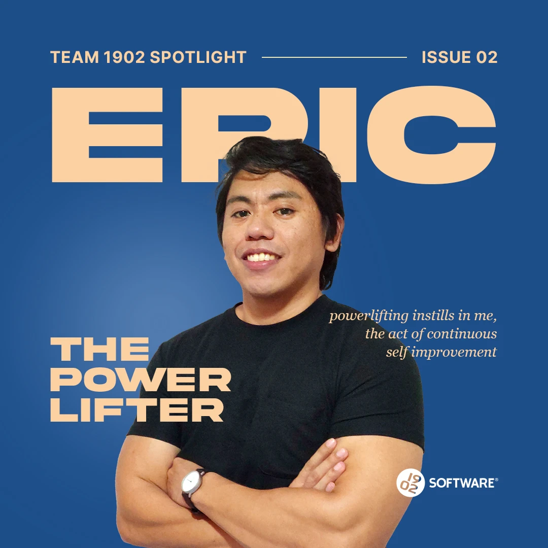 Eric featured in Team 1902 Spotlight Issue 02 titled "The Power Lifter" with quote about powerlifting and continuous self improvement